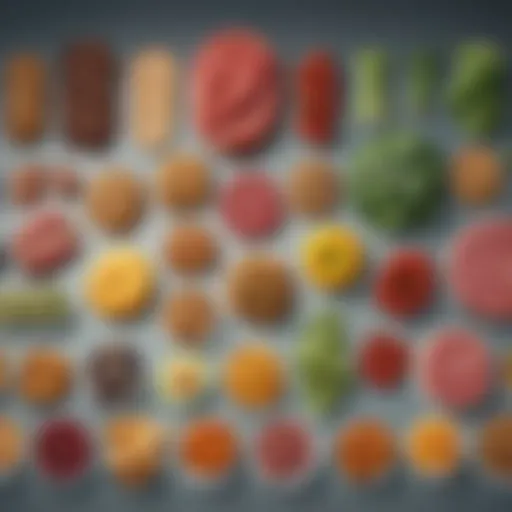 Illustration depicting the evolution of U.S. Dietary Guidelines over the years