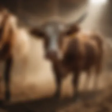 Minimizing Dust Exposure for Healthy Cattle Cattle grazing with minimal dust exposure due to dust bag usage