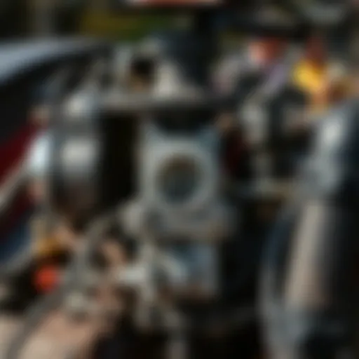 Components of the Ford 641 Workmaster Carburetor Detailed view of Ford 641 Workmaster carburetor components