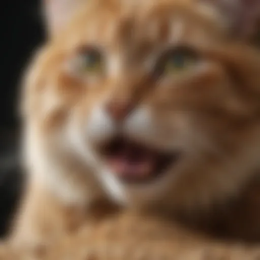Close-up of FortiFlora probiotic powder for cats
