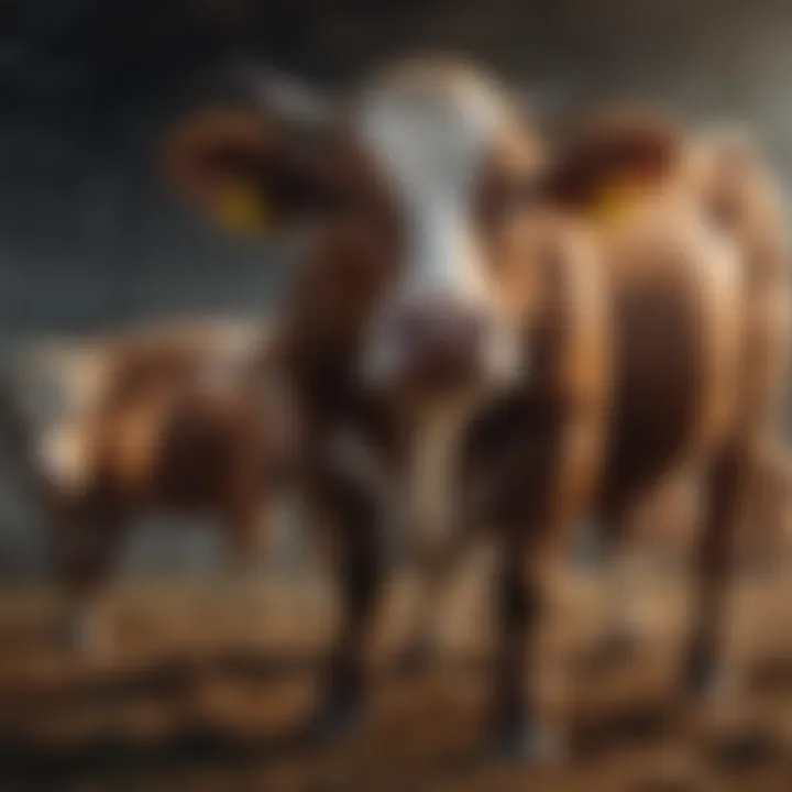 Infographic illustrating the effects of GnRH on cattle fertility