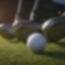 Close-up view of premium golf clubs