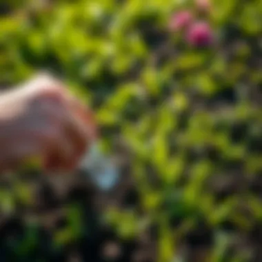 Analyzing soil samples for turf health