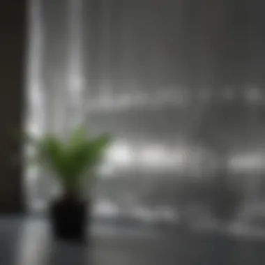 Reflective properties of grow tent material under light
