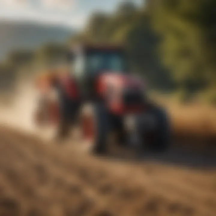 A graph showcasing the fluctuations in harvest tractor prices over the past decade.