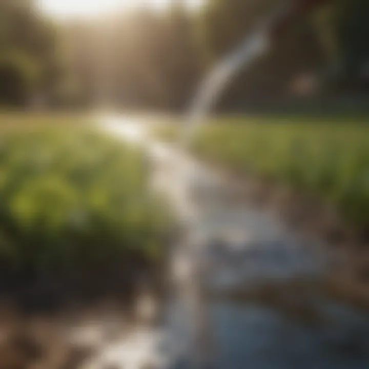 Agricultural landscape utilizing sustainable water practices