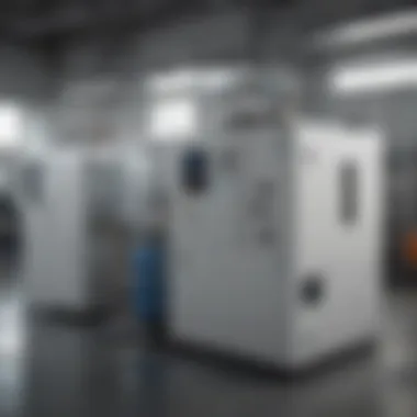 Types of Lab Water Chillers Different types of lab water chillers displayed side by side