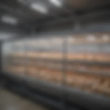 A close-up of the temperature and humidity controls on a large chicken incubator