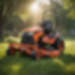 Seasonal lawn mower sale event