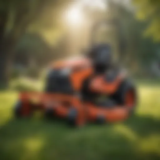 Seasonal lawn mower sale event