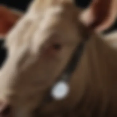 Innovative medicated ear tag on livestock