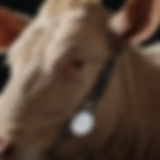 Innovative medicated ear tag on livestock