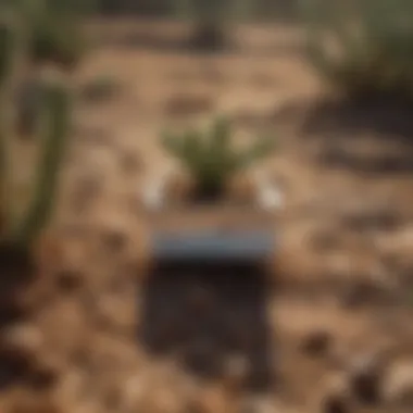 Precise Soil Moisture Levels Close-up of soil moisture reading