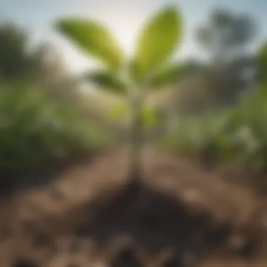 Diagram showing phosphorus benefits for root development