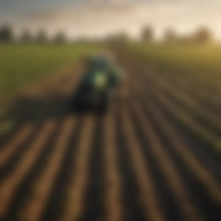 Agricultural application of fungicide in fields