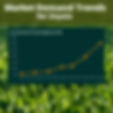 Graph showing market demand trends for geo zoysia