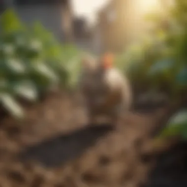 Sustainable Agriculture Against Rodents Illustration of sustainable agricultural practices to deter rodents