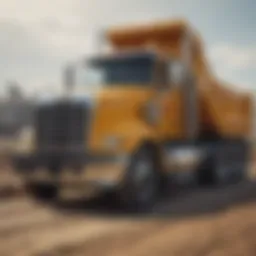 Construction CDL driver navigating a job site with precision