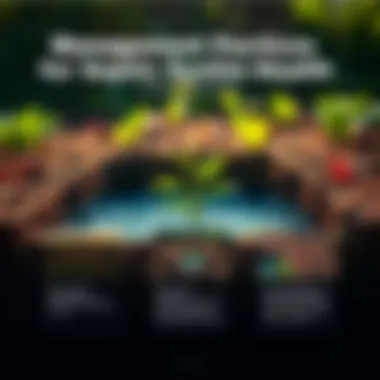 Infographic detailing management practices for healthy septic systems