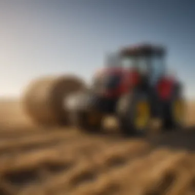Enhancing Farming Efficiency with Round Bale Movers A farmer utilizing a round bale mover for efficient operation