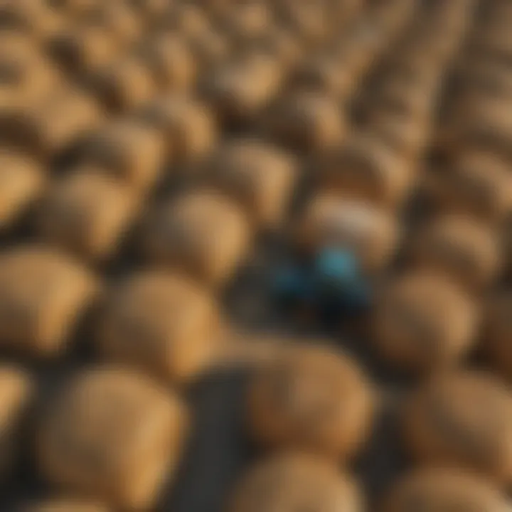 Different types of round bale movers displayed together