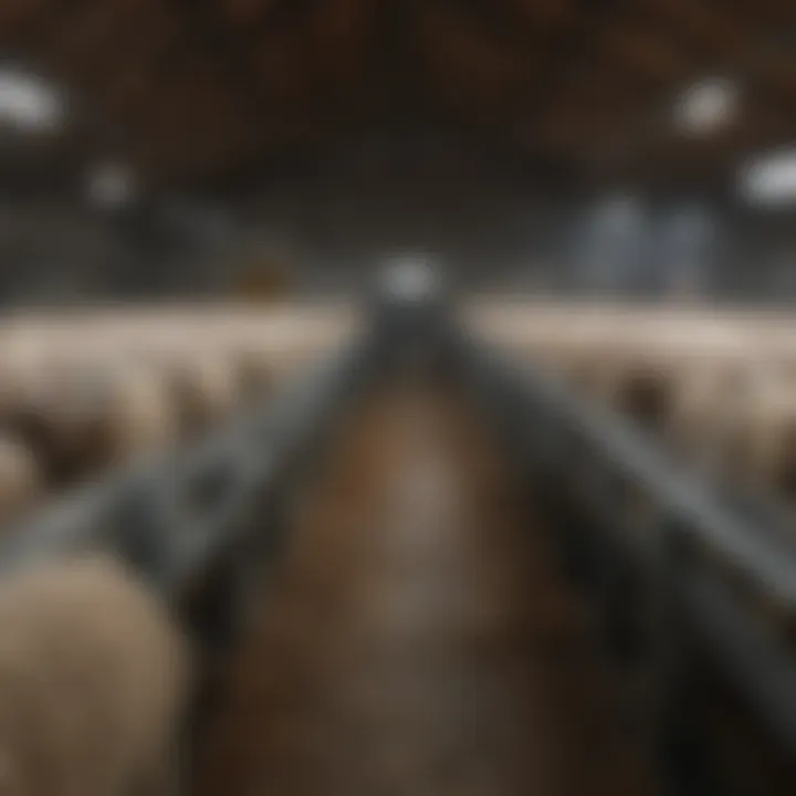 A well-maintained sheep dairy farm