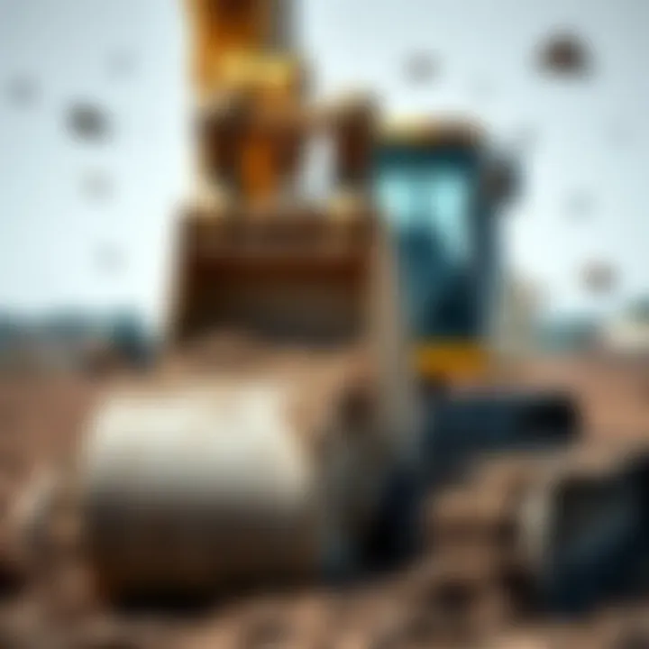 Comparison of excavator weight effects on soil