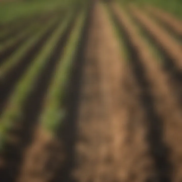 Illustration of optimal soybean row spacing for various soil types