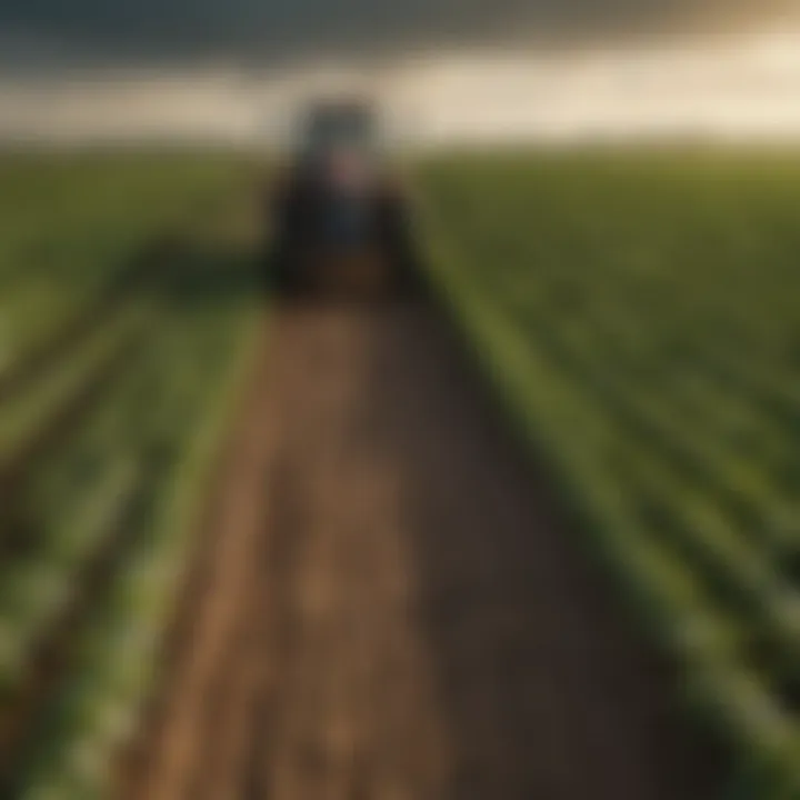 Infographic depicting the impact of technology on soybean farming practices