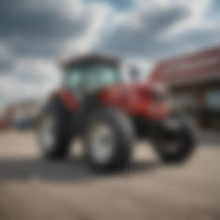 Streaker tractor on a local dealership lot