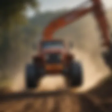 Armstrong Grapple in Agricultural Action Armstrong grapple in action during agricultural material handling.