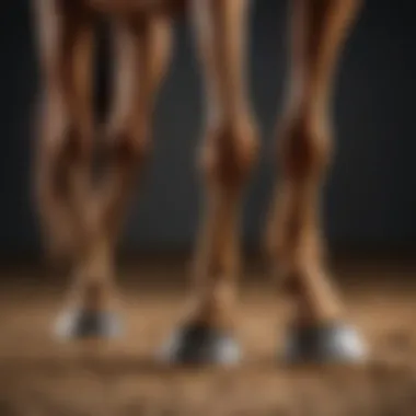 Importance of Proper Hoof Care A healthy horse with well-groomed hooves, demonstrating the impact of proper hoof care.