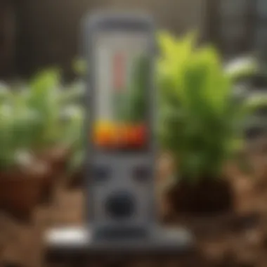 Diagram showing the pH scale and its effects on plant growth