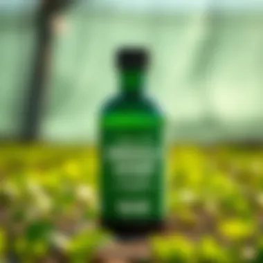 Emerald Harvest pH Down - Essential Tool for Plant Care A bottle of Emerald Harvest pH Down with a vibrant background