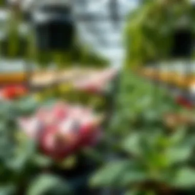 Understanding Different pH Needs in Plant Varieties Various plants with differing pH requirements in a greenhouse