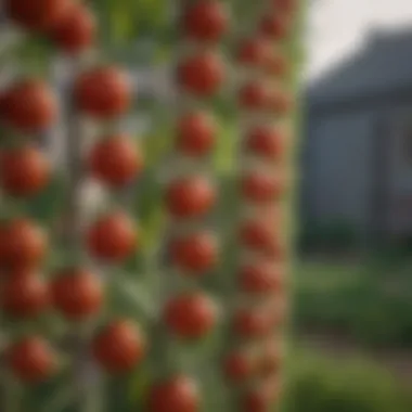 Diagram showing best practices for tomato hook installation
