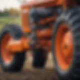 Illustration of a three-point hitch system