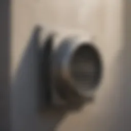 Detailed view of a wall vent kit showcasing its components