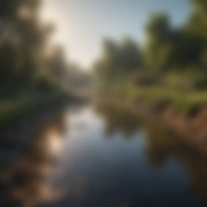 Environmental impact of untreated wastewater on local ecosystems.