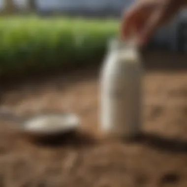 Sustainable agriculture techniques using milk waste