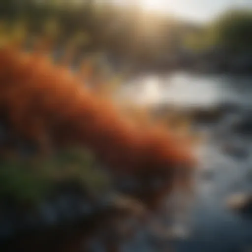 Vibrant seaweed thriving in its natural habitat