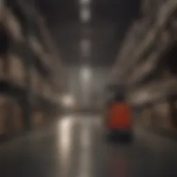 Used Crown order picker in a warehouse setting