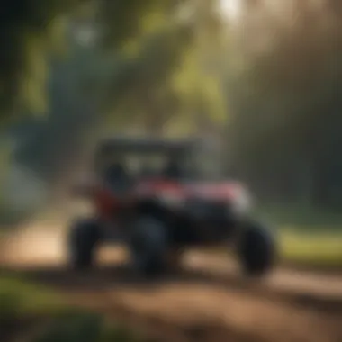 Modern UTV with Advanced Agricultural Technology A modern UTV showcasing advanced agricultural technology.