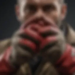 Close-up of Wurth gloves showcasing material quality