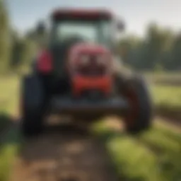Yanmar rotary cutter in action on a farm